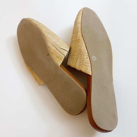 New Haven Well Within Raffia Mules Woven Boho Coastal Preppy Vacation Bohemian 7 - Picture 3 of 10